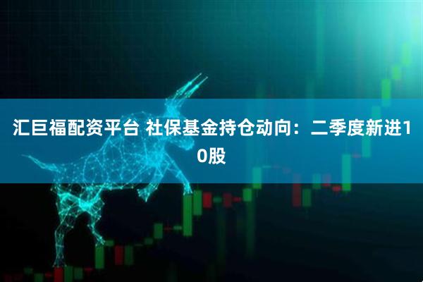 汇巨福配资平台 社保基金持仓动向:二季度新进10股